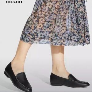 Coach Harper Beaded Leather Loafers